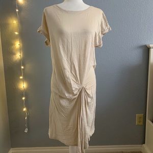 NWOT Knotted Front Shirt Dress